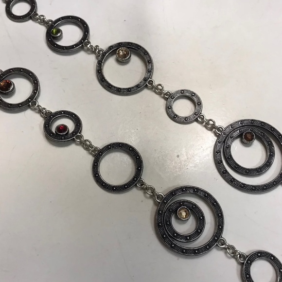 Authentic Brighton Townsend necklace w/ multi-colored stones - Picture 7 of 11